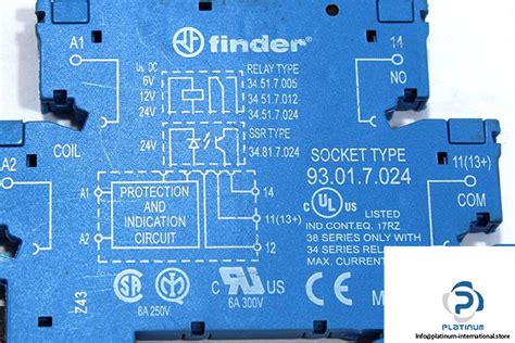 Finder Relay With Socket Platinum