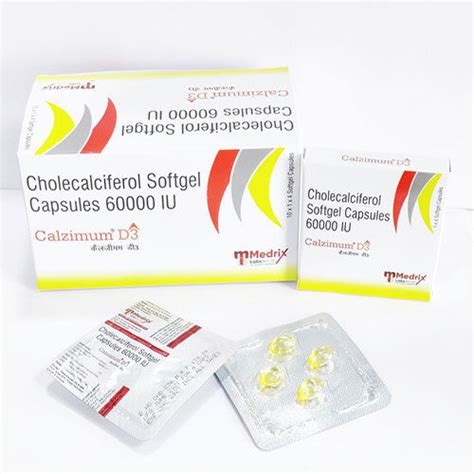 Calzimum D Cholecalciferol I U Softgel Capsules X X Blister