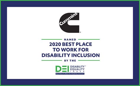 Cummins Named A Top Scoring Company On The 2020 Disability Equality