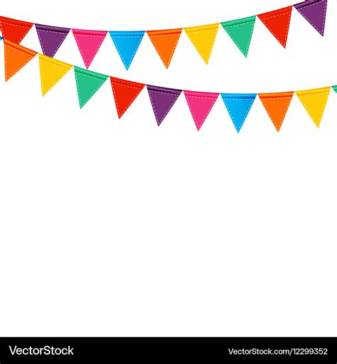 Party Background with Flags Royalty Free Vector Image