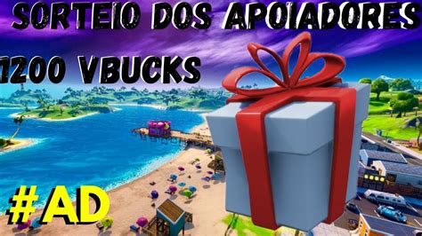 Live Fortnite Sorteio Vbucks Sala Personalizada Subs