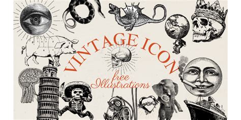 🕯free VINTAGE ILLUSTRATIONS | Figma