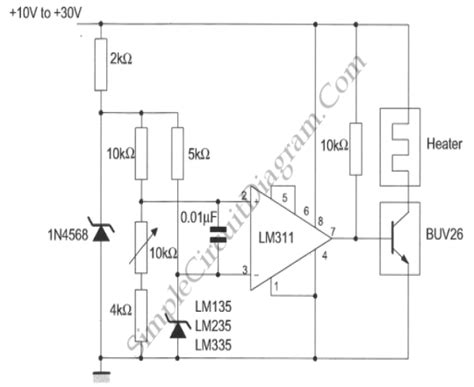 Simple Temperature Controller | Simple Circuit Diagram