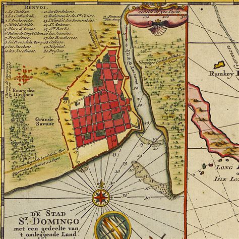 Hispaniola, Puerto Rico, Bahamas, 1729, van Keulen | Battlemaps.us