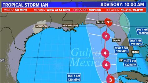 Tropical Update Tropical Storm Ian Forecasted To Rapidly Intensify