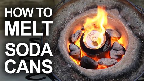 Melting Cans With The Mini Metal Foundry Youtube