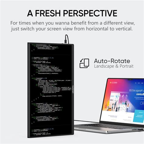 ARZOPA 15.6in Portable Monitor 1920*1080, 60Hz Refresh Rate, HDR 10 ...