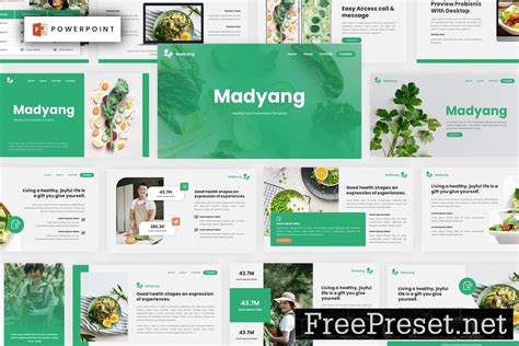 Madyang - Healthy Food Powerpoint Template ZL33752