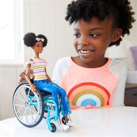 Barbie Fashionista Doll With Wheelchair And Ramp Brunette Smyths Toys