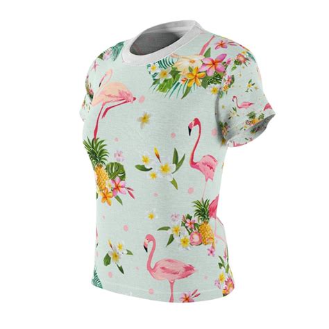 Camiseta Tropical Para Mujer Hecha A Medida Etsy