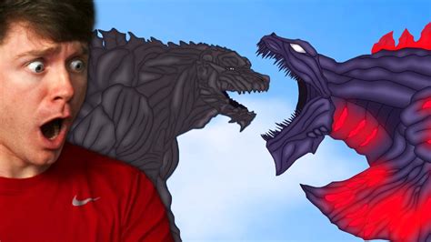 Godzilla Earth Vs Shin Godzilla Earth The Fight Animation Youtube