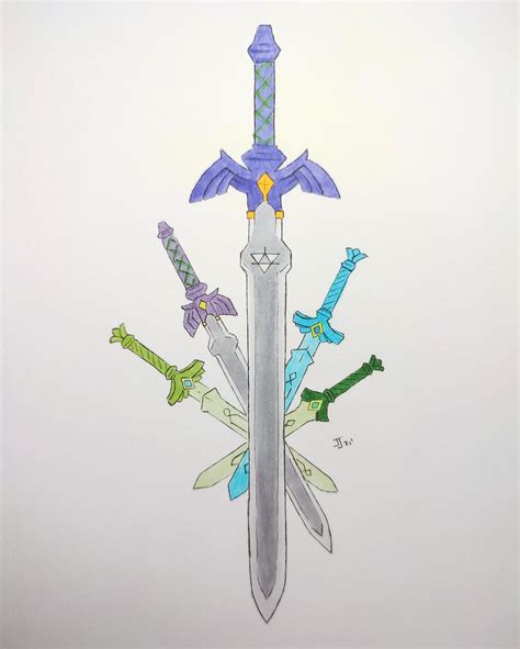 Evolution of the Master Sword - Linktober21' by JJDrawcer on DeviantArt