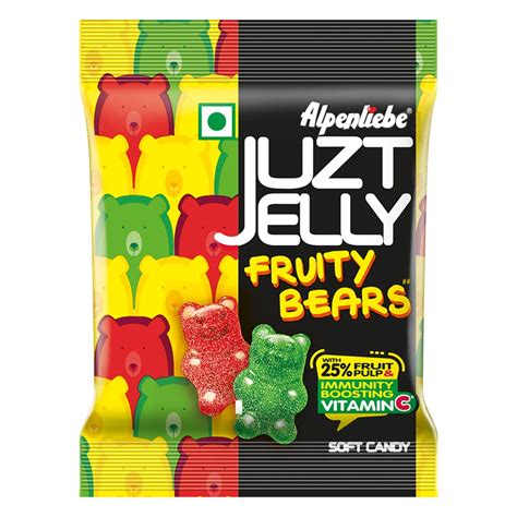 Alpenliebe Juzt Jelly Fruity Bears Mixed Fruit Flavour 675 G 728g