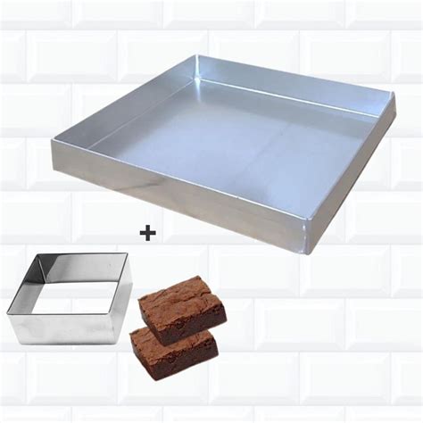 Forma Assadeira Quadrada Para Brownie X X Cm Shopee Brasil