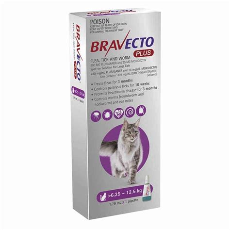 Bravecto Plus All In One Spot On Treatment For Cats Allforpets Lk