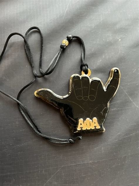 Alpha Phi Alpha Hand Sign Tiki Teekee Black Old Gold Retro Ebay