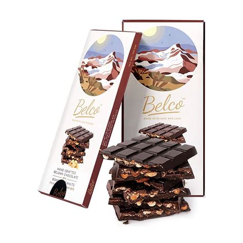 Buy Belco Hand Crafted Belgian Chocolate With Roasted Peanuts 100g