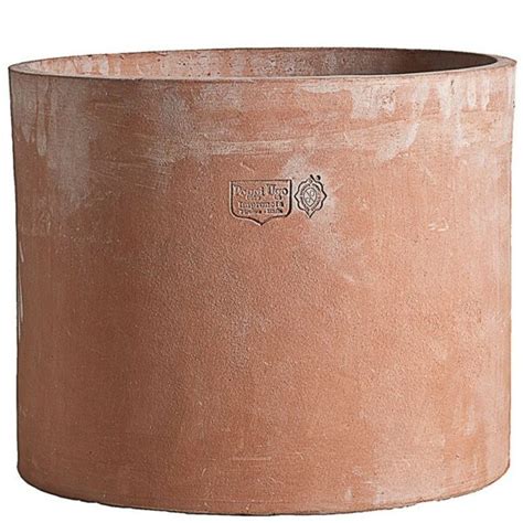 Cylinder Smooth Pot Poggi Ugo Terracotta Impruneta