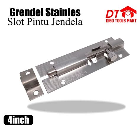 Grendel Pintu Stainless Slot Pintu Jendela Plat Inci Lazada Indonesia