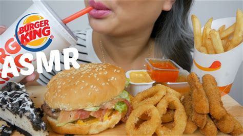 Asmr Burger King Feast No Talking Eating Sounds Ne Lets Eat Youtube