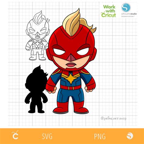 Baby Captain Marvel Superhero Svg, Baby Avengers svg, Baby S - Inspire ...