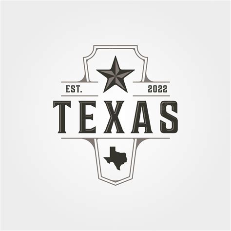 Premium Vector Texas Stars And Map Logo Vintage Symbol Illustration