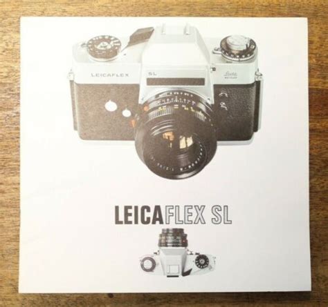 LEICA Leicaflex SL 35mm SLR CAMERA Sales Brochure English 24pp MINT