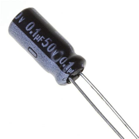 0 1uF 50V Radial Electrolytic Capacitor 5pcs Leetechbd