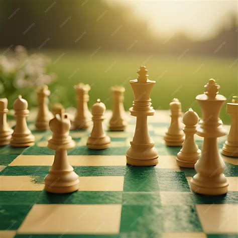 close    chess board  chess pieces   premium ai
