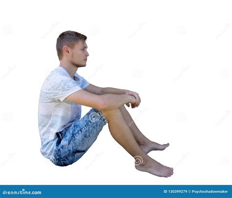 Man Sitting Stock Image Image Of Looking Concept Happy 130399279