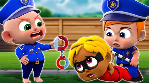 Baby Police Chase Thief Baby Police Song Funny Songs Nursery