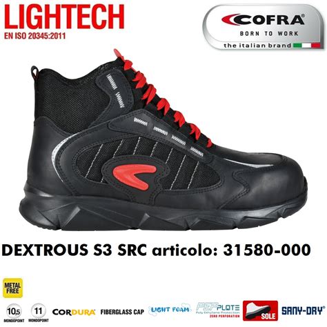 Scarpe Antinfortunistiche Cofra Linea Lightech Modello Dextrous S Src