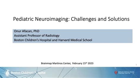 Brainmap: Pediatric Neuroimaging: Challenges and Solutions - YouTube