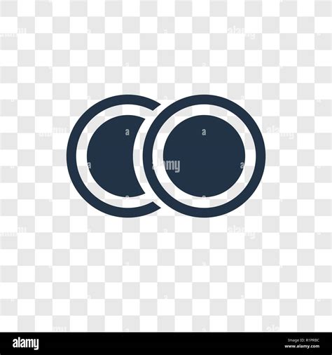 Two Circles vector icon isolated on transparent background, Two Circles ...