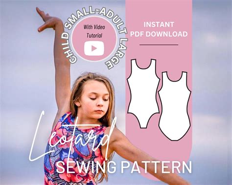 Leotard Sewing Pattern Tank Leotard Sewing Pattern Leotard Pattern