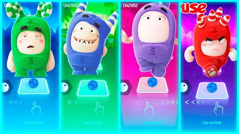 Zee Oddbods VS Pogo Oddbods VS Jeff Oddbods VS Fuse Oddbods Tiles Hop