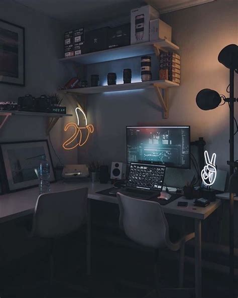 Pin on Office | Game room design, Home office design, Bedroom setup