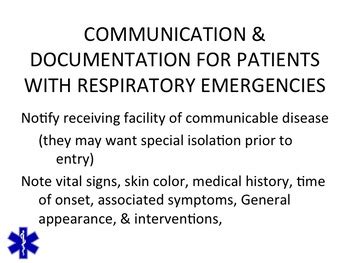 Emt Emr Respiratory Emergencies By Bruce Vincent Tpt