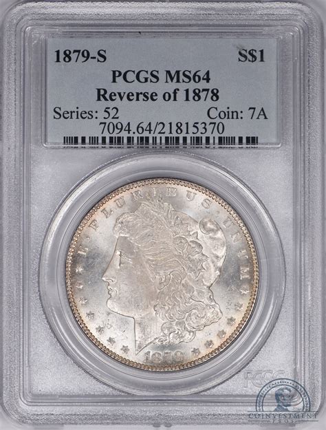 S Reverse Of Morgan Silver Dollar Pcgs Ms Rev Of Ebay