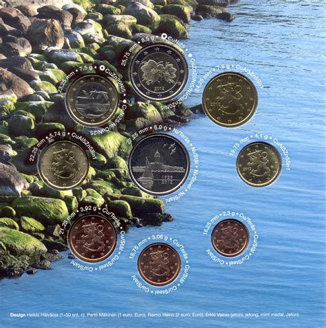 FINLANDIA 2012 Set Divisionale 8 Monete FDC Faro Di Suomenlinna