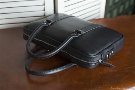 Сумка мужская кожаная А4 ручной работы купить в интернет-магазине ...