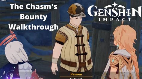 The Chasm S Bounty World Quest Full Walkthrough Genshin Impact