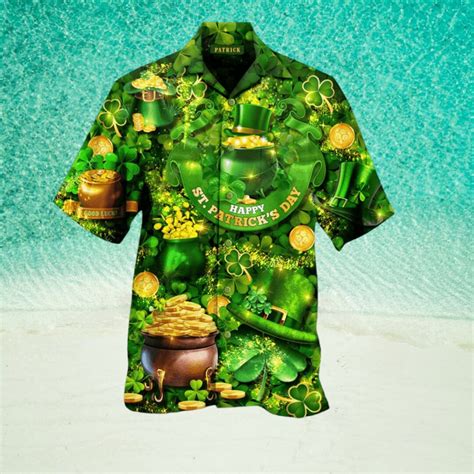 St Patty S Day Aloha Beach Shirt Hawaiian Shirt Fullsize Irish