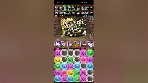 【パズドラ】レイワ降臨 ヴェロアキティ×ヴェロアキティ 2スキップ ダンボ17 ずらし周回編成 コメント欄に立ち回りあり Youtube