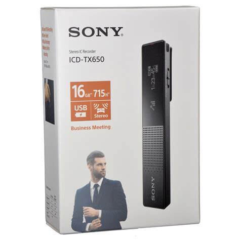 Sony ICD TX650 Super Slim Digital Voice Recorder IOOMOBILE