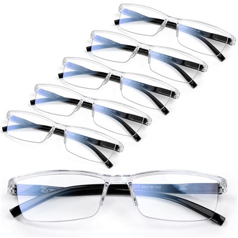 Gaoye 6PCS Reading Glasses Men - Unbreakable Blue Light Blocking