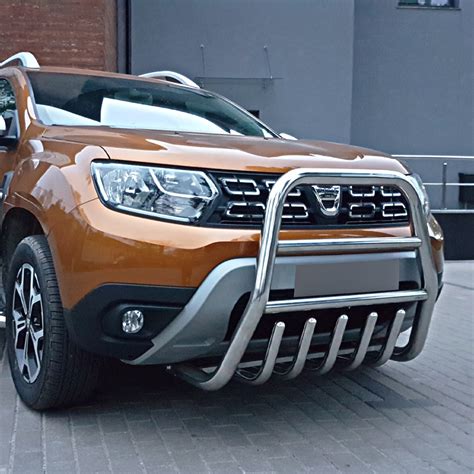 Pare Buffle Haut En Inox Sur Dacia Duster