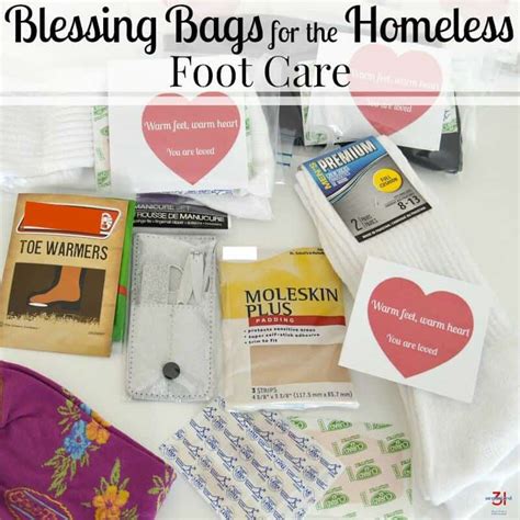 Blessing Bags For The Homeless Foot Care Organized 31