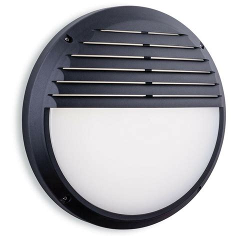 Firstlight Luca Outdoor Integrated Led Bulkheads Round Black Ip65