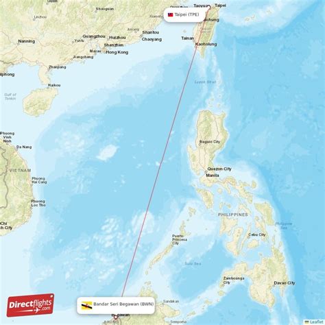 Direct Flights From Taipei To Bandar Seri Begawan Tpe To Bwn Non Stop